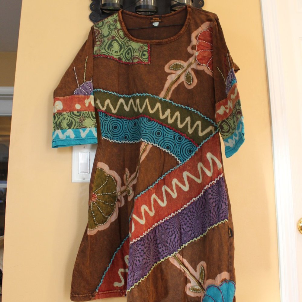 Colorful Summer Tee shirt Dress